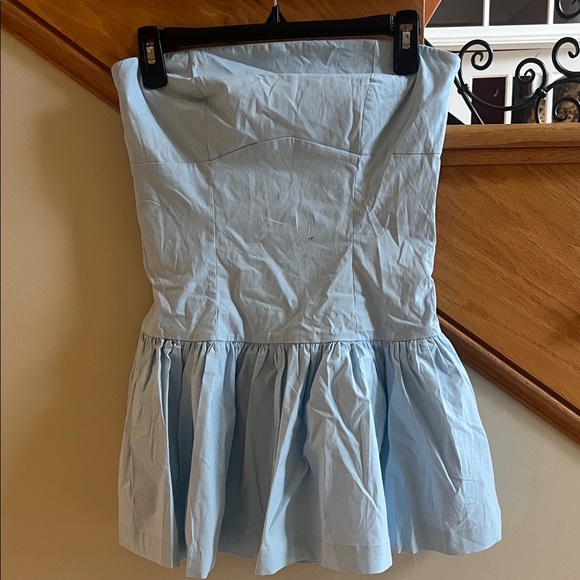 Peppermayo Light Blue Strapless Dress Size Small New With Tags - Picture 1 of 14
